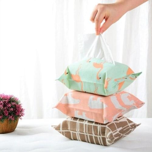 Cloth Tissue Box Storage Box Towel Creative Tissue Pumping Creative Paper Bags for Toilet Home Decorations Baby Wipes Box