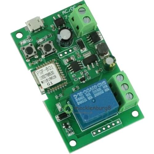 DC 5V -V 32V Jog Self-lock Smart WiFi wireless relay control module app