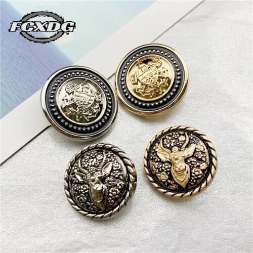 Goat Design Vintage Buttons Sewing Material Sewing Accessories Snap Button Jewelry Coat Jacket Decorative Buttons for Clothing