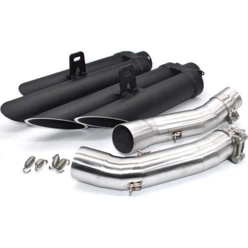 For Yamaha R1 YZF-R1 2004-2014 Motorcycle Exhaust Muffler Pipe Scooter Motorbike Pipe Double for Escape moto left and right