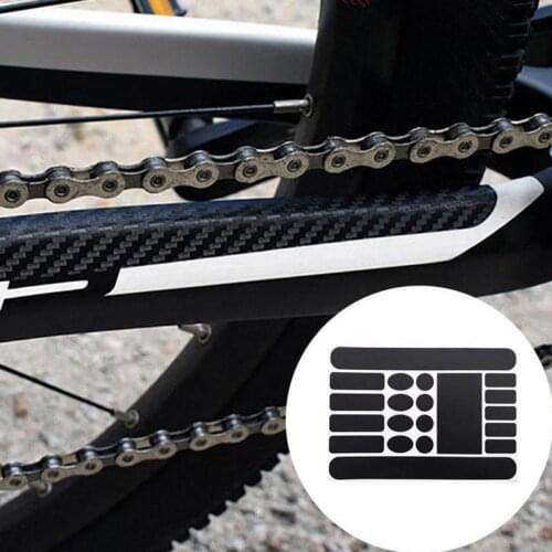 1 Pcs Scratch-Resistant Mountain Bike Chain Protect Cover Hide Paster Sticker Bicycle Guard Removeable Frame V6Z2