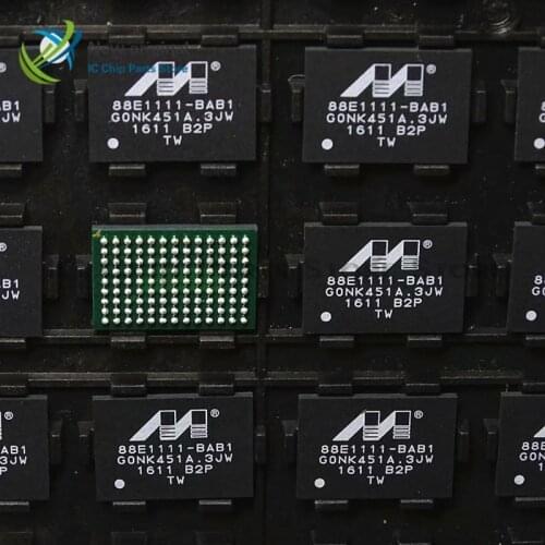 2pcs 100% new and orginal 88E1111-B2-BAB1C000 Super Gigabit Ethernet transceiver BGA117