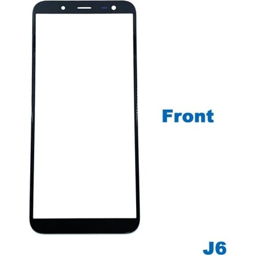 2pcs/lot For J6 LCD Screen Display Original J600 J600F J600G J600DS Front Glass Lens Touch screen Outer glass Panel Replacement