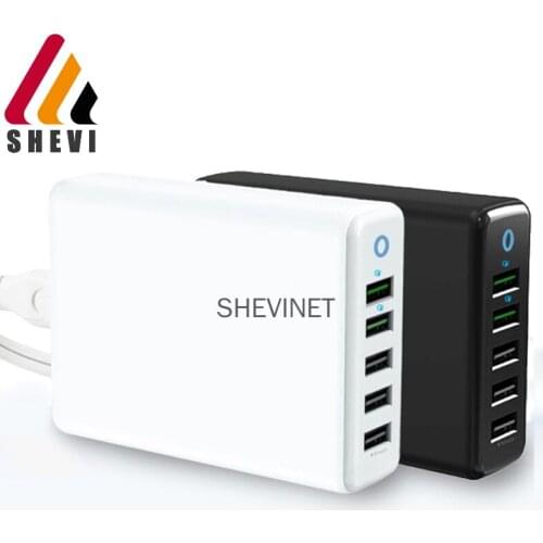 60W USB C Charging 5 Port Desktop Charge Multiple USB Charger for huawei xiaomi Nexus 5X/6P 4 Power PD charger for iPhone iPad