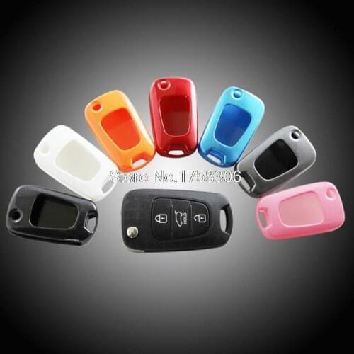 Angelguoguo ABS Car Key Case Cover Fob Holder for Hyundai I30 IX35 Verna Elantera Tucson (Folding edition)