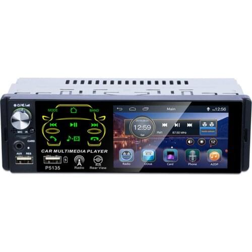 4.1 Inch Car Radio with HD Touch Screen Bluetooth Two USB Port Supporting Audio and Video Playback for Car MP5 P5135