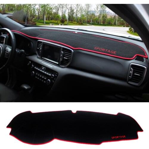 Car Dashboard Avoid Light Pad Instrument Platform Desk Cover Mat Carpets For KIA Sportage 4 2016 2017 2018 2019 Accessories