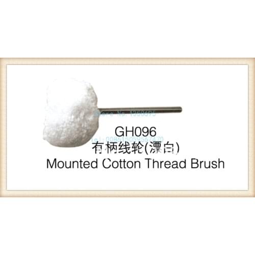 Free shipping 100pcsGH096 Mounted cotton wheel,Thread brush,jewelry polishing wheels,dental engraving Wheel jewelry tools