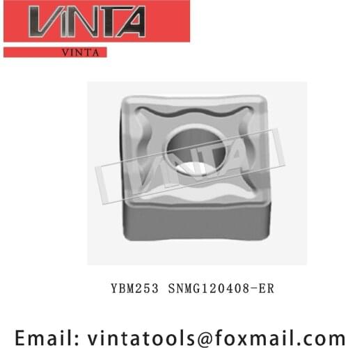 Free shipping high quality 10pcs/lots YBM253 SNMG120408-ER cnc carbide turning inserts cutting blade tools