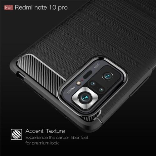 For Cover Xiaomi Redmi Note 10 Pro Case For Redmi Note 10 Pro Capa Shockproof Bumper TPU Soft Cover For Redmi Note 10 Pro Fundas