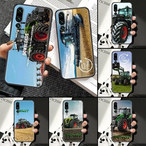 Tractor FENDTS Phone Case For Huawei P Mate P10 P20 P30 P40 10 20 Smart Z Pro Lite black silicone hoesjes fashion back pretty