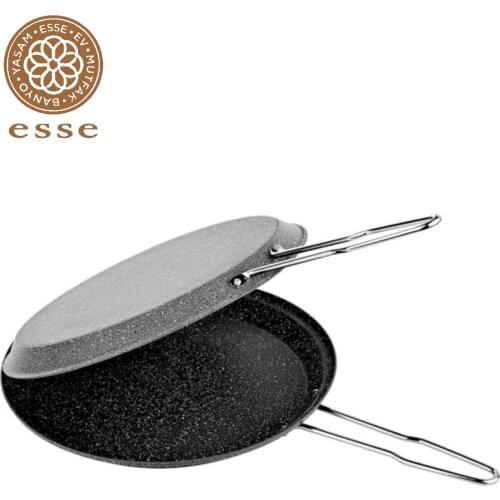 Crushed granite, double sided fish pan, Bread pan, closable pan, Kitchen, Gift, Jogo De panela,Home-Gift , Pan , Granite Pan