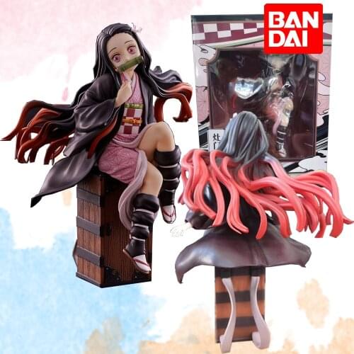 17cm Demon Slayer Kamado Nezuko PVC Action Toy Figures Adult Sexy Girl Toys Cute Nezuko Collectible Doll Christmas Gift
