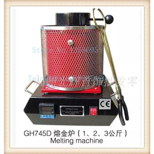 Hot sale 220V 7A High-temperature Melting Furnaces, Gold Melting Furnace with 2kg Graphite Crucible, jewelry diy making machine