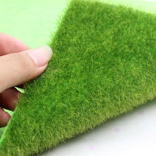 Artificial Grassland Simulation Moss Lawn Turf Fake Green Grass Mat Carpet Mini Fairy Garden DIY Micro Landscape Home Decor