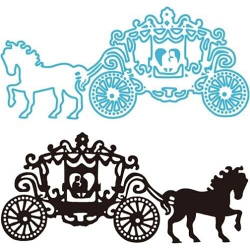 Carriage Metal Cutting Dies Stencil Scrapbooking DIY Album Stamp Paper Embossing H58C