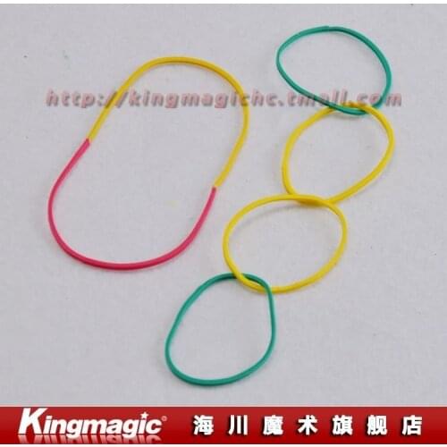 Kingmagic The Cream Bands/rubber bands/close up magic/magic tricks/magic props/as seen on tv