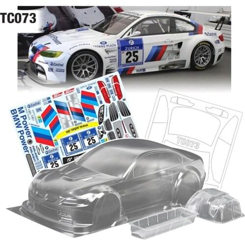 Team C BMW M3 GT2 Body Shell 258MM Wheelbase Fit For 1/10 Scale Rc Drift Car Remote Control On Road Flat Sport Electric Model