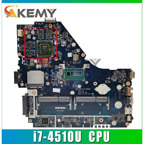 Akemy Laptop motherboard For ACER Aspire E1-572G i7-4510U Mainboard LA-9531P SR1EB 216-0841027 DDR3