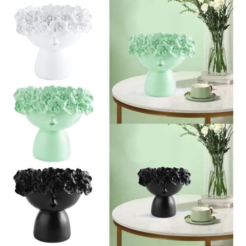 Cute Girl Succulent Planter Flower Pot Nordic Style Home Decor Garden Flowerpots