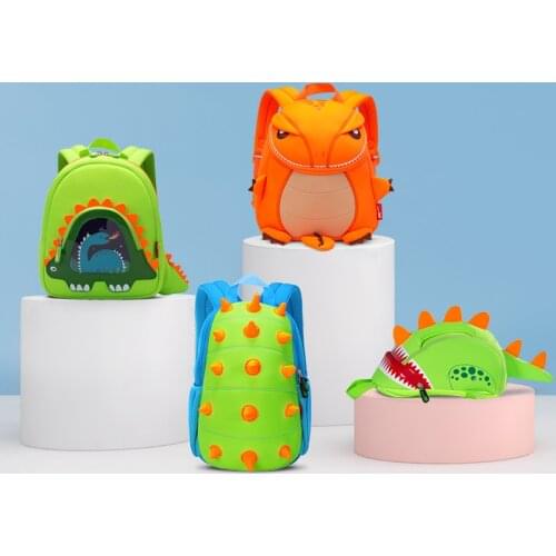 Fashion Dinosaur School Bags for Boys 3D Cartoon Animals Design Toddler Kids School Backpack Girls Schoolbag Travel Bag Gift