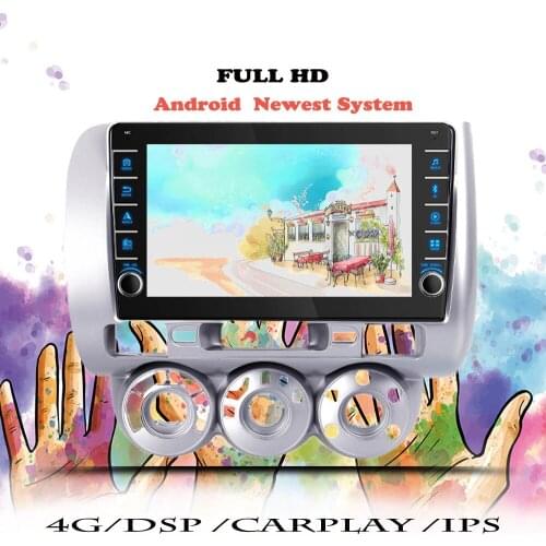 Multimedia Player Android For Honda Jazz City 2002 2003 2004 2005 2006 2007 Car Radio Carplay Navigation GPS 2 din DVD Cassette