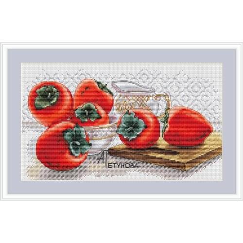 A few persimmons 38-26 Cross Stitch Kit Package Greeting Needlework Counted Kits Embroidery cross stitch set