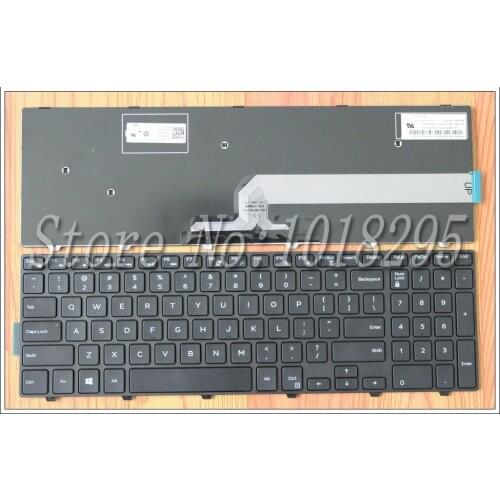 New for Dell Inspiron 15 3551 3558 3543 3550 Laptop Keyboard US Black with Frame No backlit