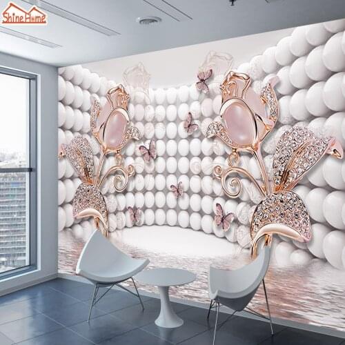 ShineHome-Abstract Ball Wallpapers for 3 d Living Room Children Wallpaper 3d Wall Paper Floral Mural Rolls Home Decoration Decor
