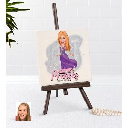 Personalized Cotton Princess Caricature Of Şovaleli Natural Taş-1 Reliable Modern Simple Gift Special Design Good Quality Surprise dear