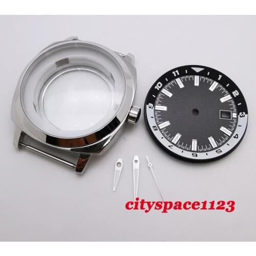 Suitable for NH35, NH36 movement 42mm polished stainless steel watch case and dial hands