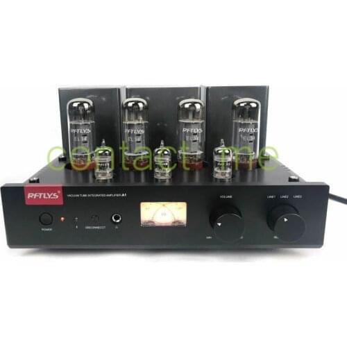 RFTLYS integrated EL34 12AU7, Bluetooth tube power amplifier, rated power 35W，suitable for enjoying vocals, string music