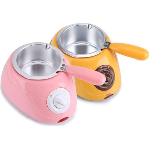 Chocolate Fountain Electric Heating Candy Chocolate Melting Pot Fondue Melter Machine with DIY Mould Kit EU Plug 220V