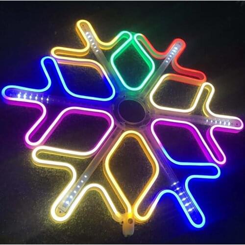 LED 40CM/60CM Snowflake Meteor Shower Lantern Outdoor Lighting Project Pendant Hanging Tree Holiday Patio Decoration Tree Light