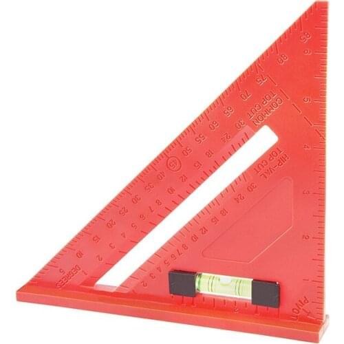 Triangle Ruler High Precision Spirit Level Carpenter Triangle Square 7 Inch Measuring Layout Tool Triangular Measuring Ruler