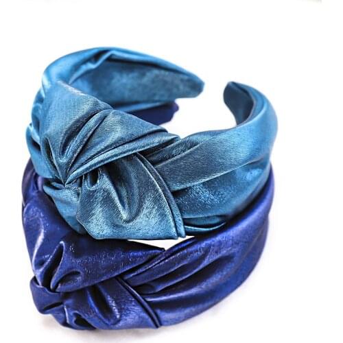 Knot Cross Tie Solid Fashion Hair Band Headband Girls Bow Hoop Hair Accessories Twist Headband Headdress for Women