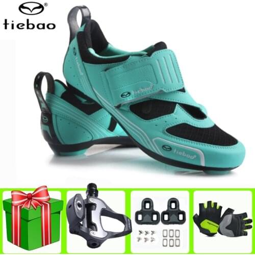 Tiebao Road Cycling Shoes Men Women Triathlon Self-locking Sapatilha Ciclismo Breathable Chaussure Cyclisme Bicicleta Carretera
