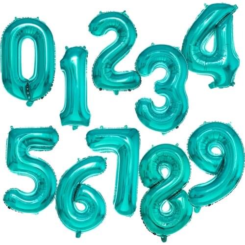 32 Inch Digital Aluminum Foil Balloon Imitation Mani Blueprint Balloon Children Adult Birthday Wedding Decoration Party Supplies