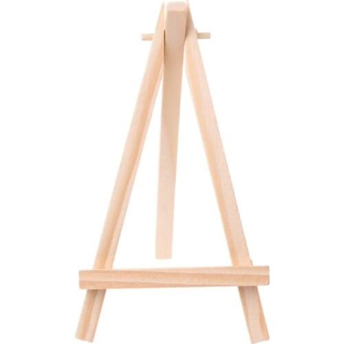 Y1UU Mini Wooden Tripod Easel Display Painting Stand Card Canvas Holder Wedding Party