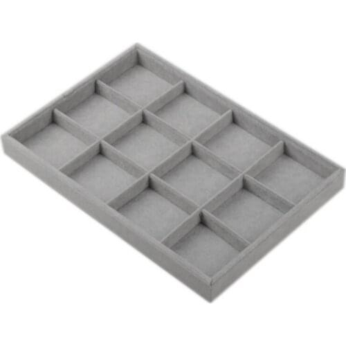1Pcs Jewelry Display Trays Velvet Jewelry Storage Tray Jewelry Organizer 350x240x30mm