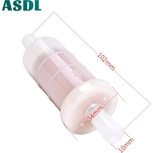 10mm Universal Petrol Gas Oil Gasoline Fuel Filter for HONDA KAWASAKI YAMAHA SUZUKI Street Dirt Bike ATV Motorcycle