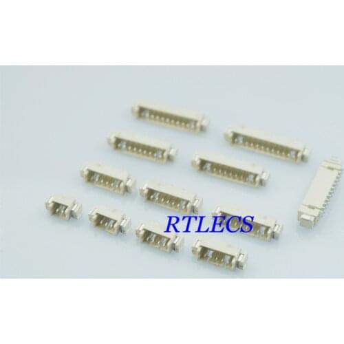 1000pcs 1.25mm PCB Male Box Header Bar Connector Header 2 Pin 3 4 5 6 7 8 9 10 12 Positions Right Angle SMD Male Pin Horizontal