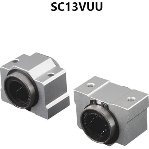50pcs/lot SC13VUU SC13V SCV13UU 13mm linear case unit linear Bearing Slide Blocks for cnc router SC13SUU