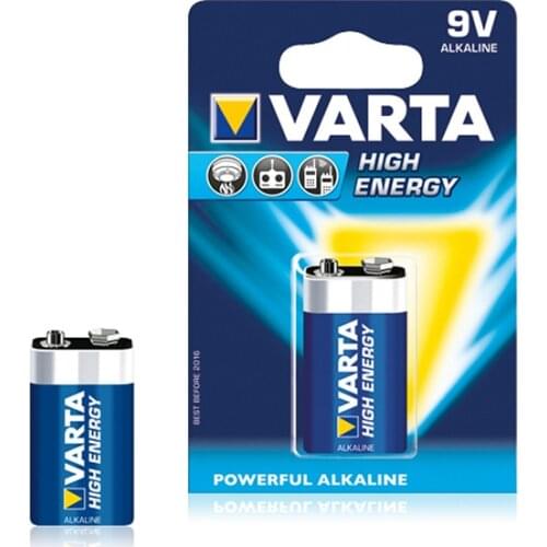 Alkaline Battery Varta 6LR61 9 V 580 mAh High Energy Blue