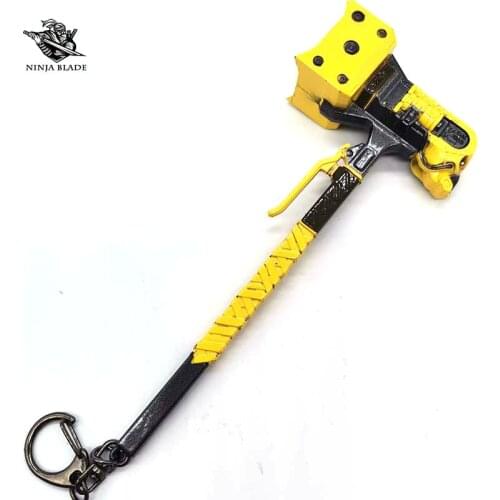 Apex Caustic Poison Gas Master Heirloom Skull Hammer Legend Pendant Mini Game Weapon Metal Model Replica for Boys Gift
