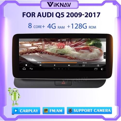 Carplay Android Car Radio For AUDI Q5 2009-2017 Car GPS Navigation stereo receiver multimedia Payler head unit AUTO 2 DIN