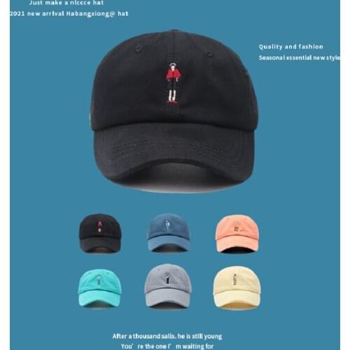 CANZE Men Women Yoga Baseball Cap Korean Embroidered Hat Sunscreen Sunshade Soft Top Couple Hat
