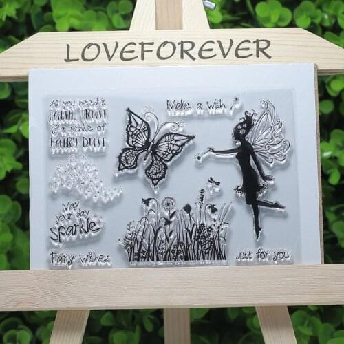 Fariy wishes faith transparent clear stamps for Scrapbooking/Card Making/sewing fabric/Stamp set stationery Decoration Supply