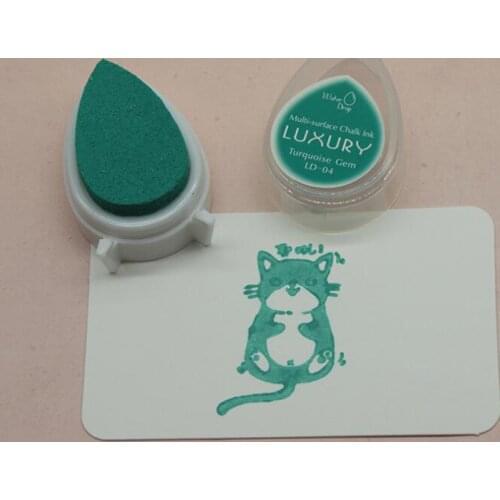 Hot Sale Engraving Special Rubber Stamp Four-Color Water Drop Printing Pad