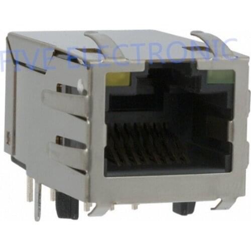 J1026F21C 1 Port RJ45 Magjack Connector Through Hole 10/100 Base-TX J1026F21CNL